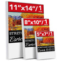 3 Pack Canvases for Painting with Multi Pack 11x14, 5x7, 8x10, Painting Canvas for Oil & Acrylic Paint - size: 3 Packs - 3 Sizes (1 of Each)