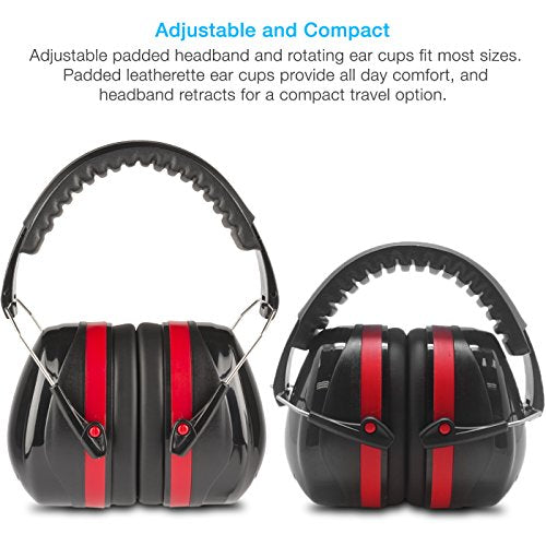 Cyber Acoustics Professional Safety Lightweight Ear Muffs for Hearing Protection and Noise Reduction - style: 1-acs340