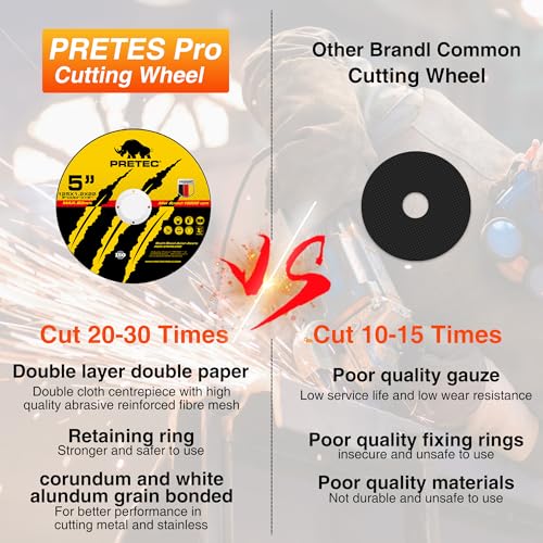55 Pack Cut Off Wheels 5 Inch, Metal Cutting Wheel for Angle Grinder - size: 5 INCH