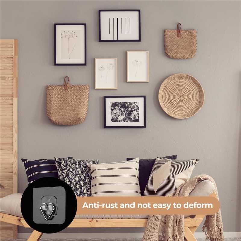 Bilillo 20 Pack Invisible Adhesive Wall Plate Hangers, 2.3 Inch Plastic Plate Holders for Decorative Plates, Photo Frames, and Wall Art Display - style: 20 Pack