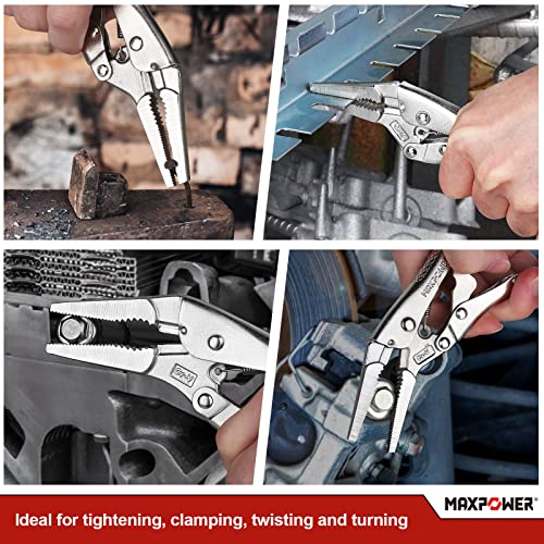 MAXPOWER 5-Piece Locking Pliers Set with Kitbag
