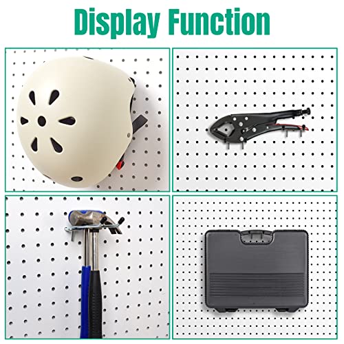 Pegboard Hooks, 10Pack 4" 6" Dual Arm Peg Board Heavy Duty Hangers (Silver) - color: Silver