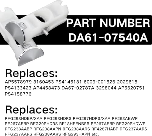 DA61-07540A Freezer Handle Support Kit Replacement PS4145181 AP5578979 3160453 DA67-02787A 6009-001526 Compatible with Samsung Refrigerator