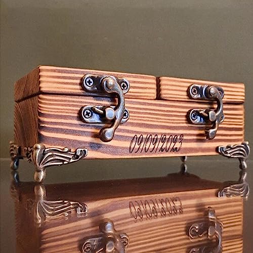 24 PCS Antique Brass Box Legs Feet for Wood Jewelry Trinkets Storage Chest - color: Bronze(24 Pack）