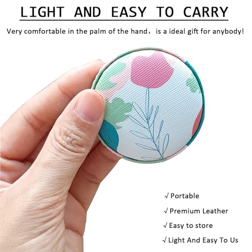 Tape Measure for Body Measuring Fabric Sewing Tailor Ruler Flexible Soft Pocket Small Mini Body Measurement Cloth Measuring Tape 60 Inch Premium Leather Retractable Tape Measure - color: Rose 1 pack
