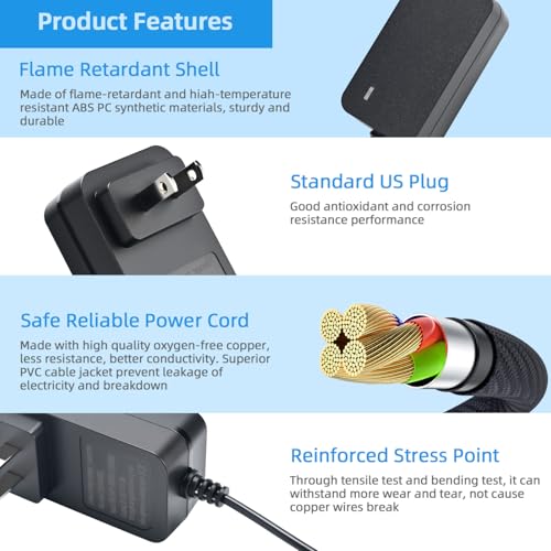 21v Battery Charger Adapter, 2-Pack(Battery Not Included)