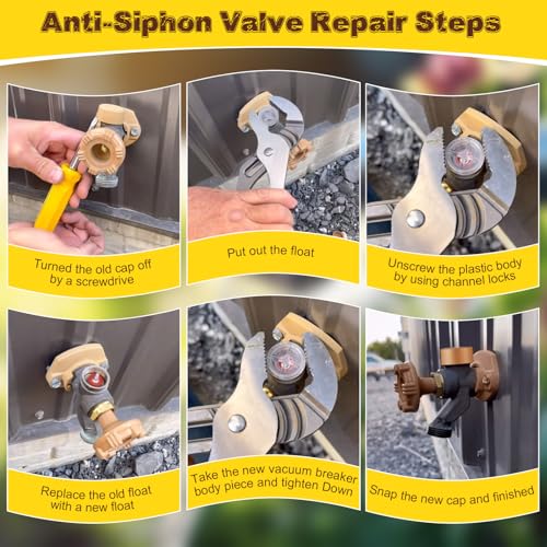 2 Pack Vacuum Breaker Float Kit, Vacuum Breaker, Anti Siphon Valve Repair Kit, Vacuum Breaker Repair Kit Compatible with Woodford RK-17VB Model 17 Wall Faucets for Anti Siphon Valves