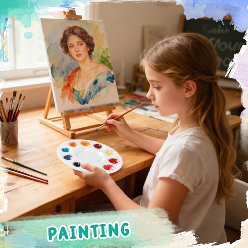 20PCS Paint Tray Palettes, Plastic Paint Palette, Watercolor Palettes Paint Trays for Kids