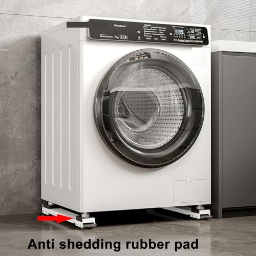 Appliance Rollers Heavy Duty 20-32in New Generation Extendable Appliance Rollers Anti Slip Mobile Washing Machine Base Easily Move Dryers, Refrigerators, Furniture (Black-Upgrade wheel) - color: Black-Upgrade wheel