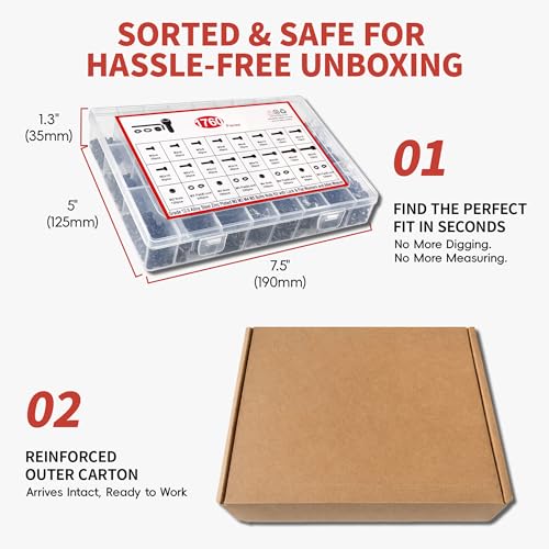 Metric Screw Assortment Kit, M2 M3 M4 M5 Bolt Assortment with Bolts and Nuts, Hex Socket Cap Head M Screws for 3D Printer Black Zinc Plated Grade 12.9 Alloy Steel - size: M2-M5 1760 PCS