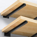 14 Inch Floating Shelf Brackets Heavy Duty, Square Shelving Brackets, Metal Floating Shelf Supports, Black Wall Mount Brackets 4 Pack - size: 14 Inch