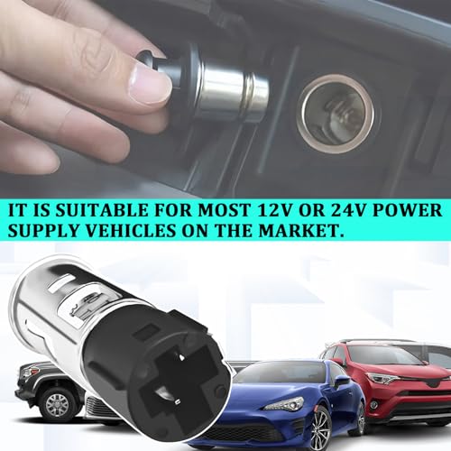 12V Cigarette Lighter Socket Replacement J42059, 25776667, 56457, Cigarette Lighter Socket with Removal Tool Set 12V Power Outlet Compatible with GM Chevrolet GMC Buick Cadillac（1PCS）
