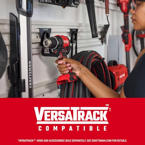 CRAFTSMAN V20 BRUSHLESS RP Compact Drill/Driver, Variable Speeed Trigger, Built In LED, Includes Battery and Charger (CMCD714D1)