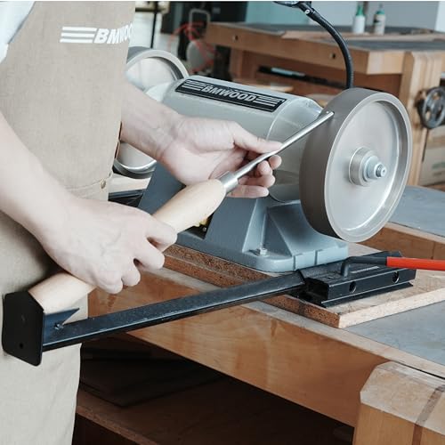 BG-GJ Set Complete Grinding Jig System for Wood Chisels, Grind Sharpening System for 8 Inch Grinders to Sharpen Lathe Turning Tools, Chisels, Skews, Bowl Spindle Gouges. - color: Bg-gj