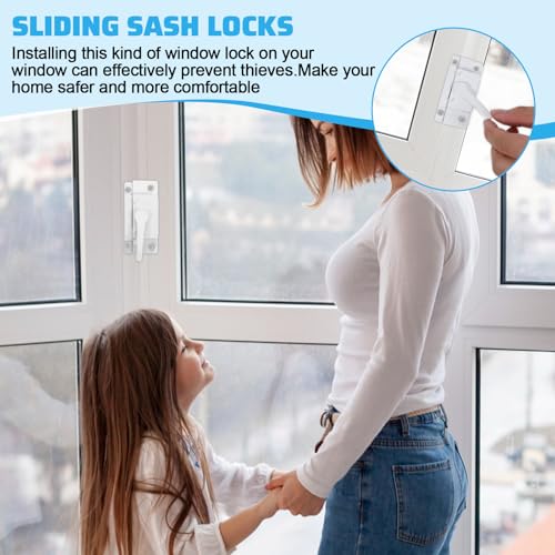 6PCS Window Sash Locks for Vertical and Horizontal Sliding Window