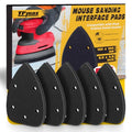 5 Pack Mouse Detail Sanding Pads Hook & Loop Sponge Interface Pads for Detail Sanders Woodworking