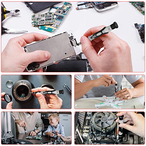 SHARDEN 122 in 1 Precision Screwdriver Set With CR-V Steel Bits(Grey) - color: Grey