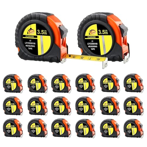 Tape Measure 20 Pcs 12 FT Retractable Self-Locking Fractions 1/8