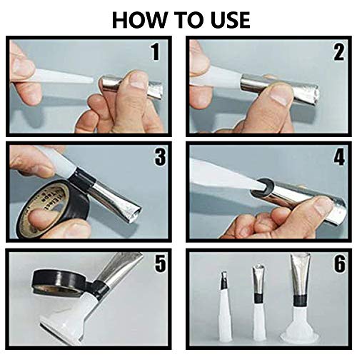 Caulk Nozzle Applicator - 14Pcs Perfect Caulking Finisher Kit, Premium Stainless Steel Sealant Caulk Finishing Tool Kit for Kitchen Bathroom Window Sink Joint