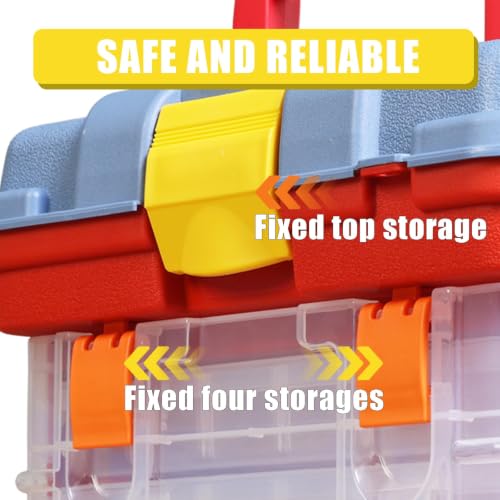 Torin Portable Tool Box, Small Parts Organizer with Drawers, tackle box - size: 11IN