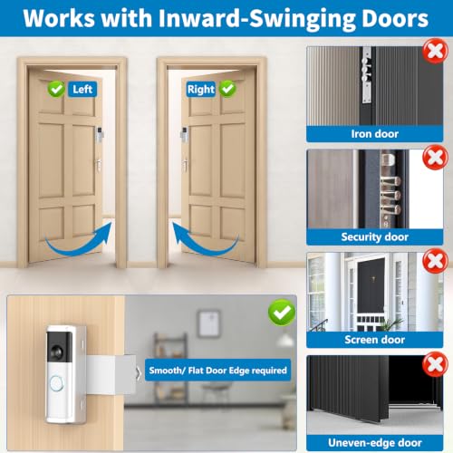 Anti-Theft Doorbell Mount for 2026 Battery Doorbell/Plus/Pro (2nd Gen) - color: Silver