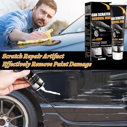 Upgraded Car Scratch Remover Polishing Wax,Cars Scratch Repair Paste with Wipe and Sponge,Car Paint Scratchs Repair Kit for Deep Scratches,Scratch Remover for Vehicles,Car Paint Polishing&Restore - color: 002