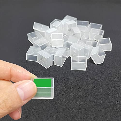 FCLUB 150PCS Transparent Watercolor Half Pans, Empty Paint Pans - style: 150Pcs Transparent Half Pans