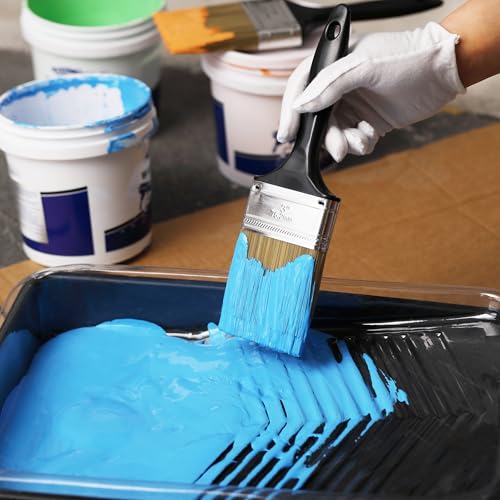 Bates- Paint Brushes, 4-Inch, 4 Pack, Flat Paint Brushes