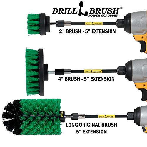 Kitchen Cleaning Supplies with Long Reach Extension - Kitchen Sink Brush - color: Medium-green