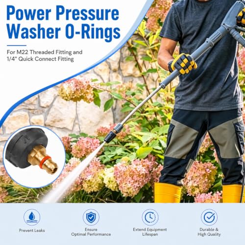 ZDBB 150 Pcs 14 Size Power Pressure Washer O Ring & Hose Faucet Washers Kit - size: 150 PCS