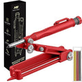 Multi-function Scribing Tool, Zinc Alloy Smart Scribe Tool with Solid Carpenter Pencil, DIY Scribe Tool Woodworking, Gauge Scriber Line Maker, Measuring Tool with Scale, Red - color: Red