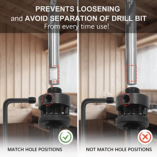 11 Inch Hole Saw with 1/2" Triangle Shank Quick Change Arbor, JTemgle Bi-Metal Hole Saw Heavy Duty Hole Cutting Tool for Cornhole Boards, Recessed Lights, Wood, Plastic, Drywall & Soft Metal - size: 11"