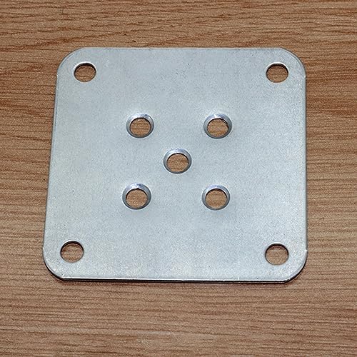 4 Pack Leg Mounting Plates Furniture Wooden Legs Mount Flat T-Plate Connector Attachment Bracket Base with Screws for Sofa Cabinet Chair Couche Seat Repair Replacement DIY