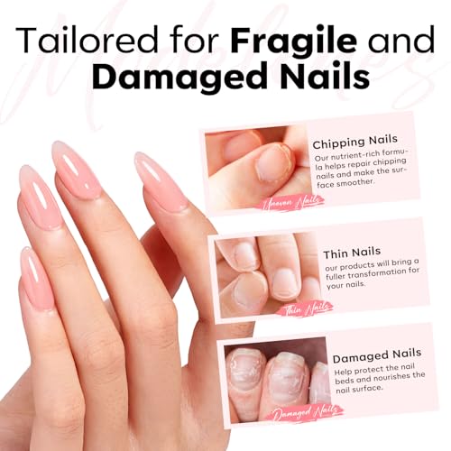 modelones Builder Rubber Gel Base Coat for Nails, Jelly Pink Rubber Base Gel Nail Polish for Strengthen Apex Building Extension Protect Weak Nails Long Last U V Manicure Gift for Women - color: Rubber Base Coat Bubble Pink