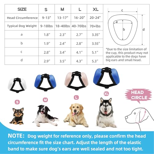 derYEP Dog Earmuffs for Hearing Protection 29dB NRR Ear Muffs Noise Protection (XLarge, Pink) - color: Pink, size: X-Large