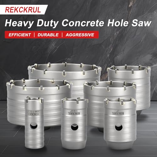 Professional 2" (50mm) Concrete Hole Saw 110mm SDS Plus & Dust Bag - size: 2" (50mm)
