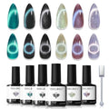 modelones Cat Eye Gel Nail Polish Set, Black Blue Purple Green Cateye Gel - color: A A A1-Aurora Dream