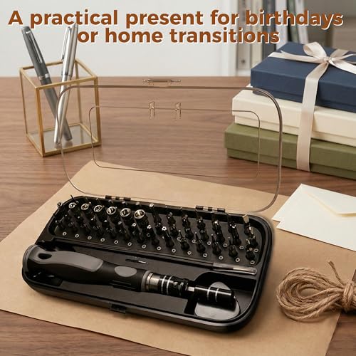 Pocket Precision Screwdriver Set, 48 in 1 Magnetic Screwdriver Set with CR-V Bits, Electronics Repair Tool Kit for Dorm Room Repairs, Phone, Laptop, Camera, Eyeglass, Watch, and Student Projects