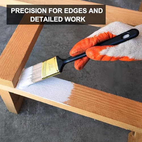 Great Andrew Paint Brushes, 30 PCS, 2" 3" Flat & 2" Angled - size: 30 PCS, 2",3"&2"A