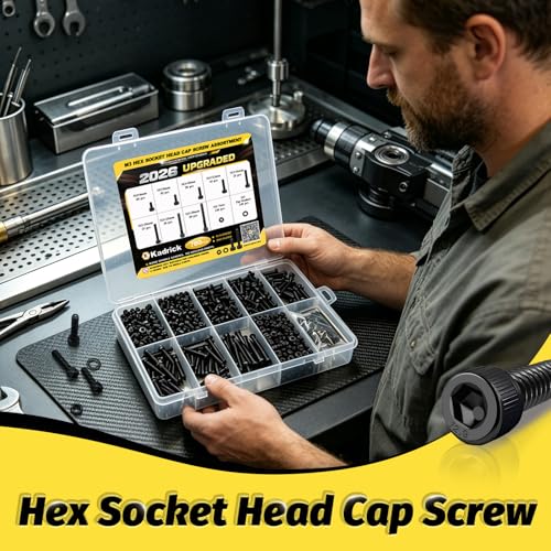 KADRICK 780PCS M3 Screw Kit,Hex Socket Head Cap M3 Bolt 6MM-30MM - size: M3 780Pcs