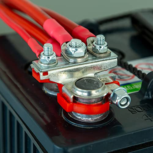 iCrimp Battery Cable Lug Crimping Tool Kit for 8, 6, 4, 2, 1,1/0, 2/0, 3/0, 4/0 AWG Copper Ring Terminals, Battery Cable Ends, Copper Splice, c/w Radial Wire Stripper - size: AWG8-4/0