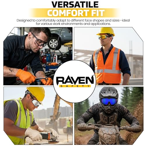 Raven Protective Eyewear - color: Black/Indoor/Outdoor