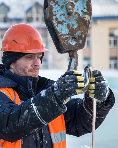 toolant Upgraded Waterproof Winter Work Glove with 3M Lining,Heavy Duty High Dexterity Leather Gloves,Touchscreen with Impact Protection - size: XX-Large
