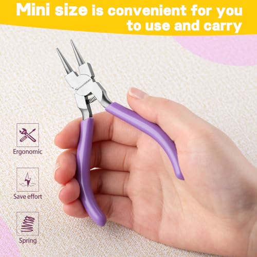 SPEEDWOX Mini Round Nose Pliers for Jewelry Making - Wire Looping & Bending Pliers - style: Round Nose Pliers