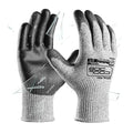 COOLJOB 12/120 Pairs Cut Resistant Work Gloves PU Coating, ANSI A2 A4 A6 A9 - size: Xlarge (Pack of 12)
