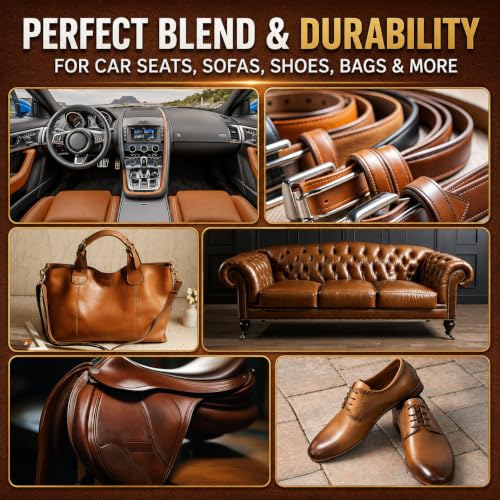 Vigorder Leather Repair Kit for Furniture, Vinyl Repair Kit - Easy DIY Solution to Fix Scratches, Tears, Holes, and Peeling