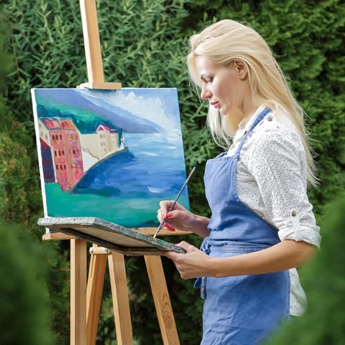 Halobios Blank Canvas for Painting, Bulk Pack of 40-8x10 inches, 5x7inch(20 of Each), 100% Cotton, Primed, 5/8 Inch Profile of Super Value Canvas Pack for Acrylics, Oils & Other Painting Media - size: 40 Pack Mixed - 8×10IN 5×7IN