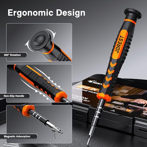 JOREST 59Pcs Small Precision Screwdriver Set with Torx T5 T6, Mini Tool Kit - style: 59 in 1 CRV