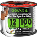 GEARit 12 Gauge Speaker Wire 100FT, 12/2 CCA Cable for Home Theater - color: White, size: 12AWG / 100 Feet