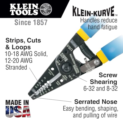 Klein Tools 80006 Trim-Out Tool Kit, Made in USA, with Klein Hand Tools and a 4-Pocket Leather Pouch, 6-Piece - style: Trim-Out Kit